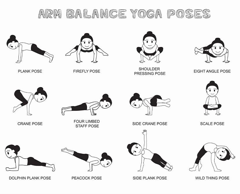 12 arm balancing poses