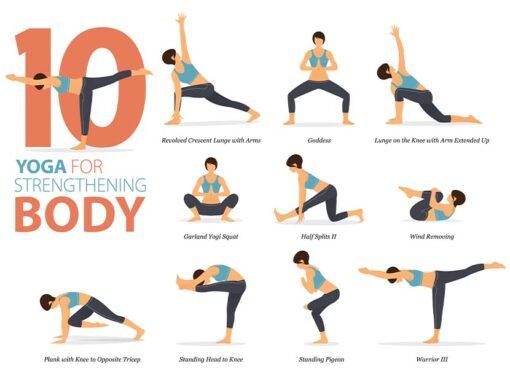 Yogahoudingen om je lichaam sterker te maken