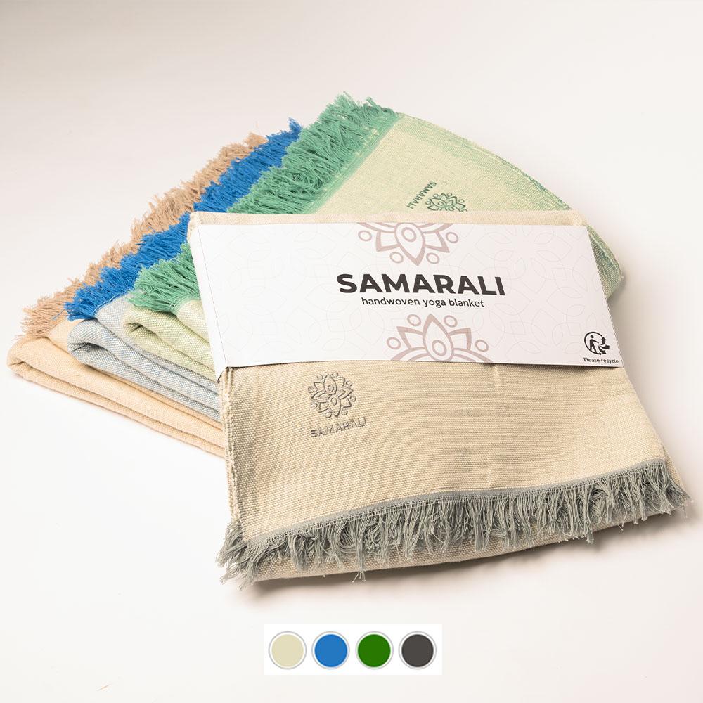 Organic Cotton Yoga Blanket (handwoven) - Samarali